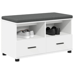 Hall Bench 80 x 38 x 46 cm White