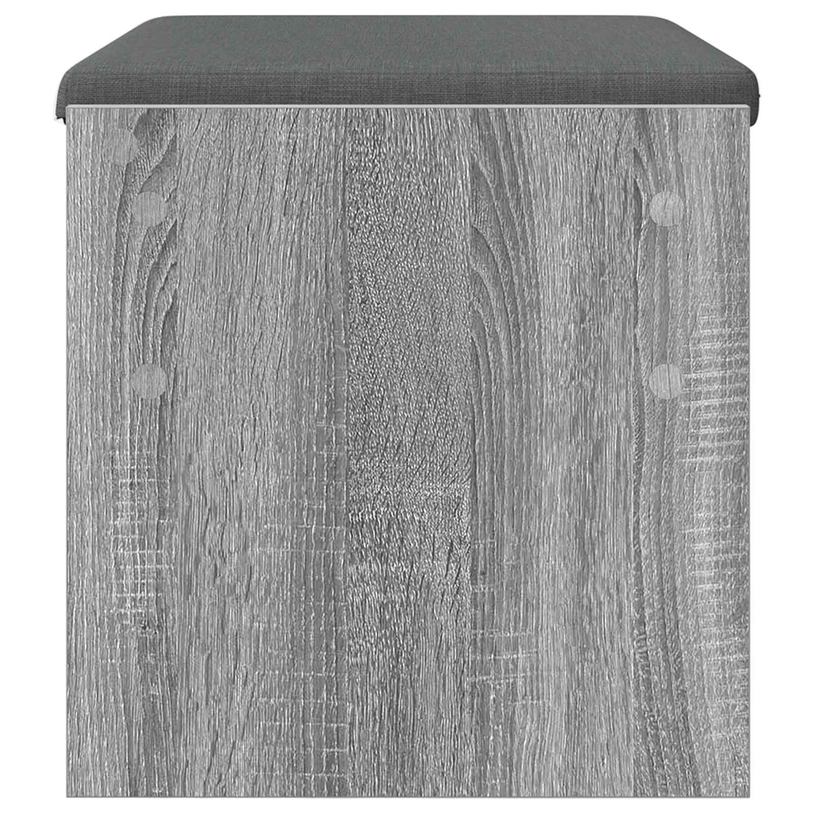 vidaXL Hall Bench with Cushion Grey Sonoma 63 x 38 x 40 cm 6