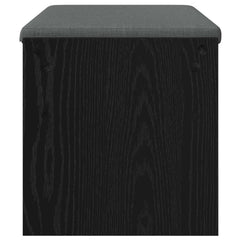 vidaXL Hall Bench with Cushion Black Oak 83 x 38 x 40 cm 6