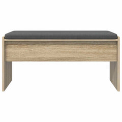 vidaXL Hall Bench with Cushion Sonoma Oak 83 x 38 x 40 cm 5