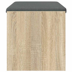 vidaXL Hall Bench with Cushion Sonoma Oak 83 x 38 x 40 cm 6