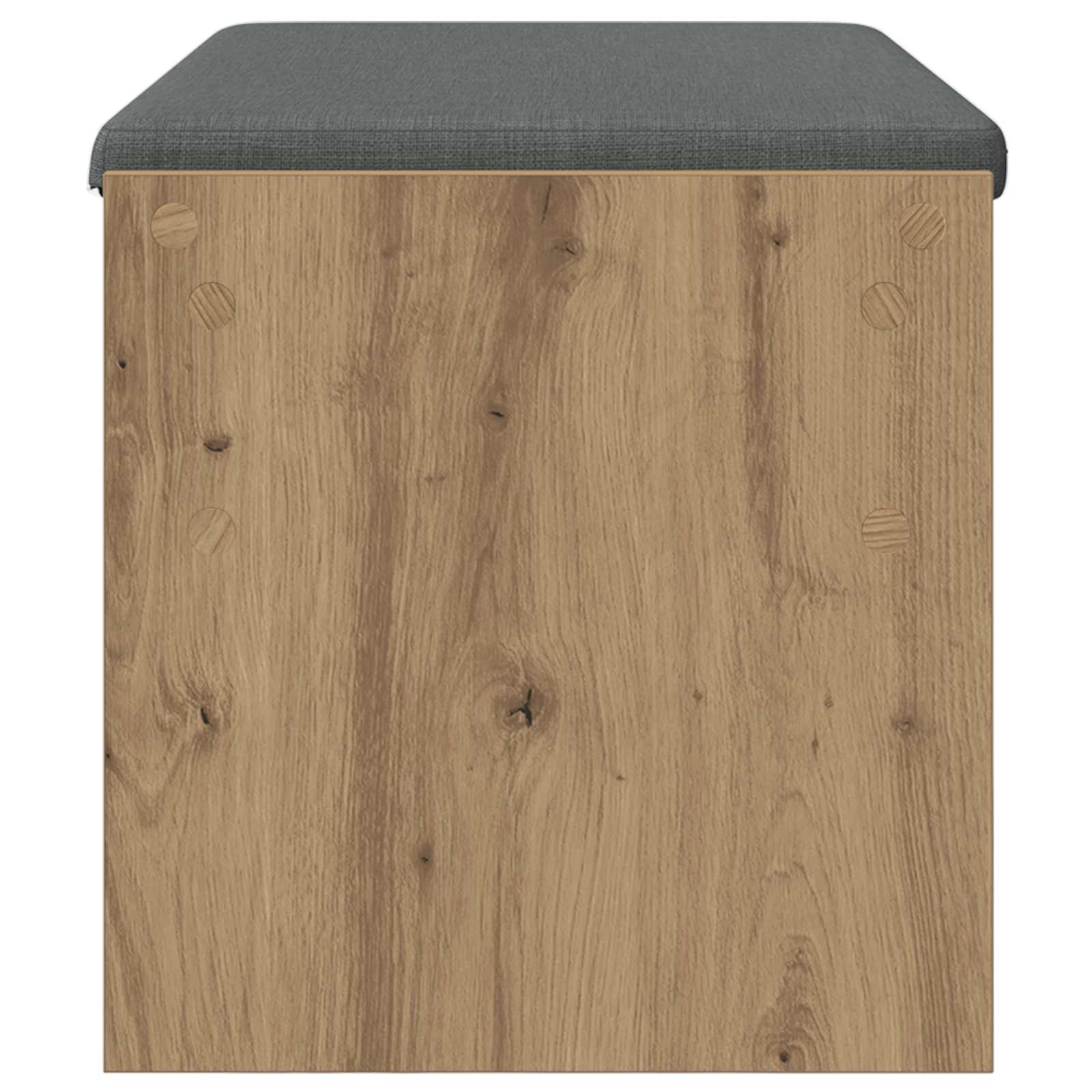 vidaXL Hall Bench Artisan Oak 83 x 38 x 40 cm 6