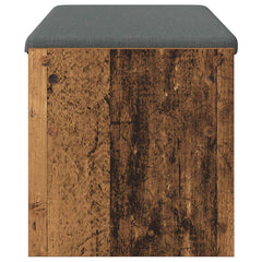 vidaXL Hall Bench with Cushion Old Wood 103 x 38 x 40 cm 6