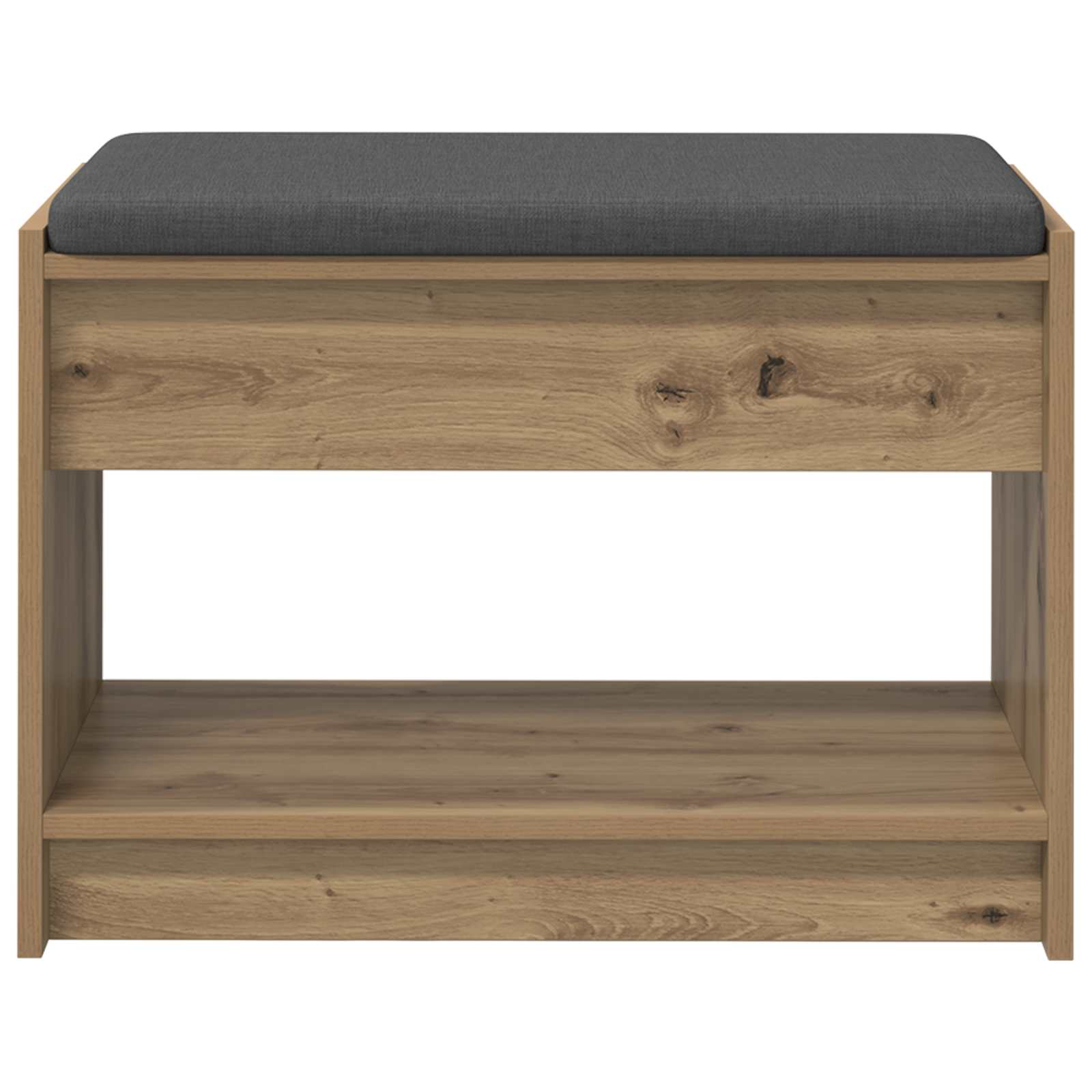 vidaXL Hall Bench Artisan Oak 63 x 38 x 45 cm 5