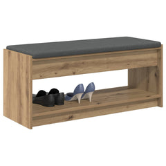 vidaXL Hall Bench Artisan Oak 103 x 38 x 45 cm 3