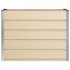 vidaXL Planter Ivory 100 x 40 x 75 cm Steel 4