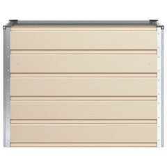 vidaXL Planter Ivory 100 x 50 x 75 cm Galvanised Steel 4