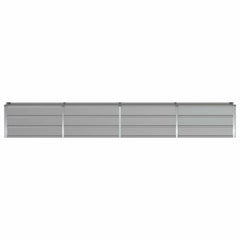 vidaXL Planter Light Grey 320 x 40 x 45 cm Steel 4