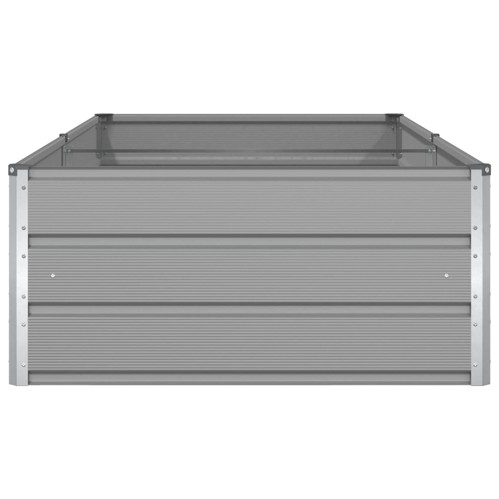 vidaXL Planter Light Grey 195 x 100 x 45 cm Galvanised Steel 6