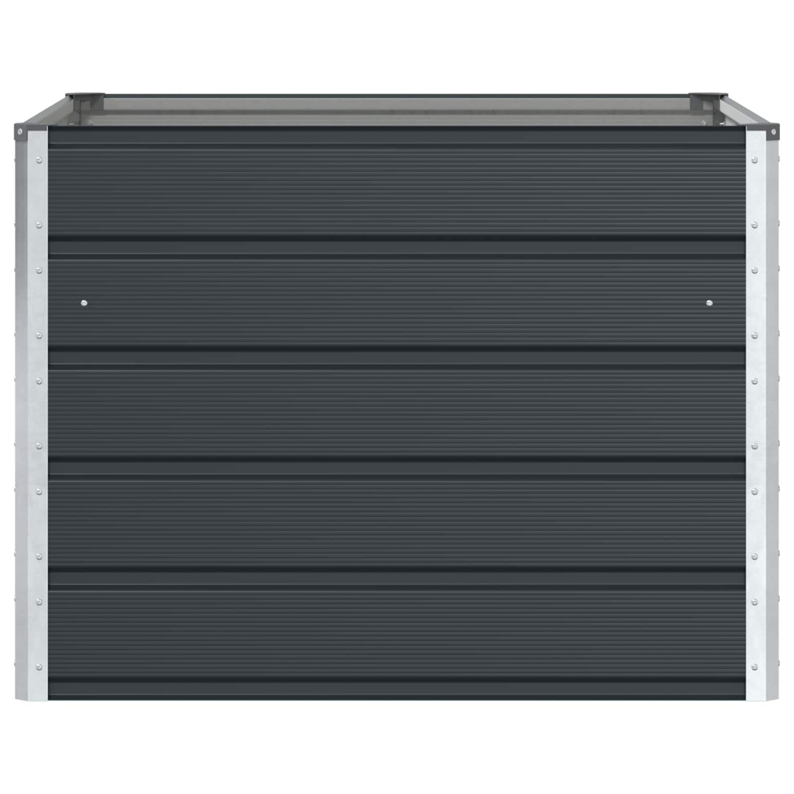 vidaXL Planter Anthracite 100 x 100 x 75 cm Steel 4