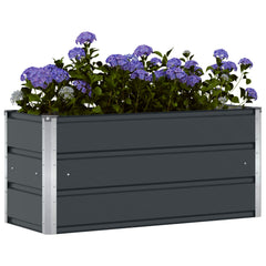 vidaXL Planter Anthracite 100 x 40 x 45 cm Steel 3
