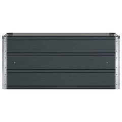 vidaXL Planter Anthracite 100 x 50 x 45 cm Galvanised Steel 4