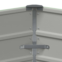 vidaXL Planter Pastel Green 129 x 129 x75 cm Steel 5
