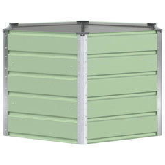 vidaXL Planter Pastel Green 129 x 129 x75 cm Steel 2