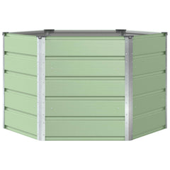 vidaXL Planter Pastel Green 129 x 129 x75 cm Steel 4