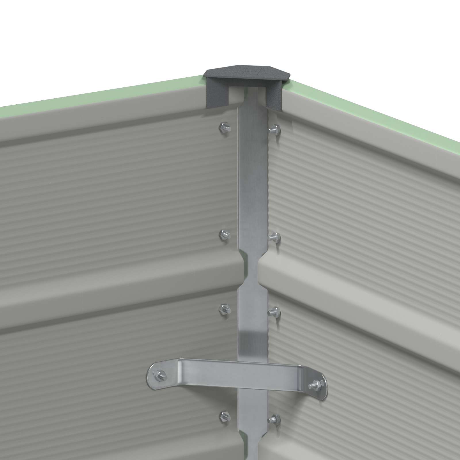 vidaXL Planter Green 100 x 40 x 75 cm Steel 5