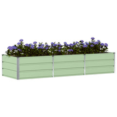 vidaXL Planter Green 240 x 80 x 45 cm Steel 3