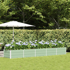 Planter 160 x 80 x Steel Height 45 cm Green 400 cm