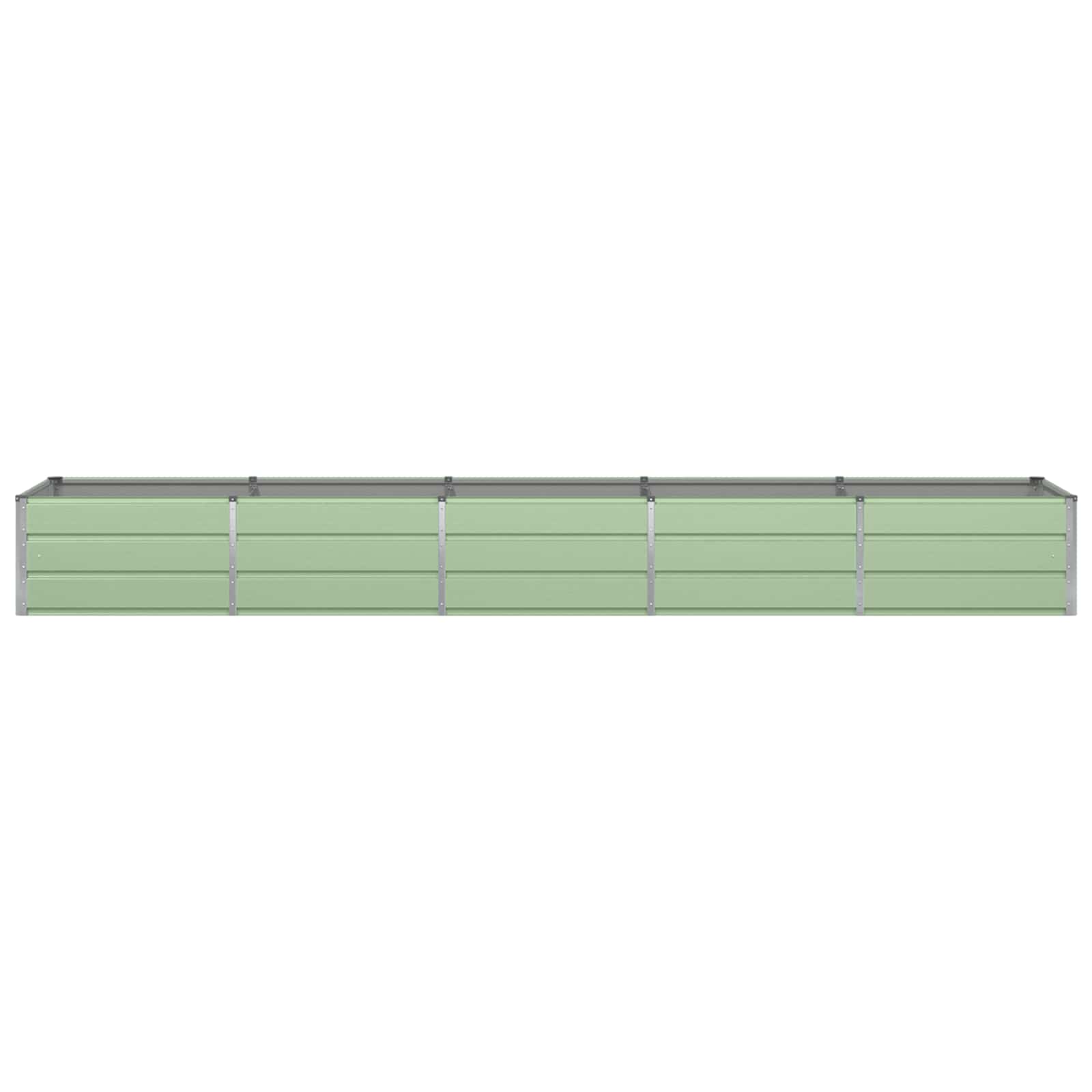 vidaXL Planter Green 400 x 80 x 45 cm Steel 3