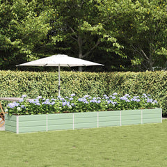 vidaXL Planter 160 x 80 x Steel Height 45 cm Green