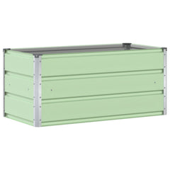 vidaXL Planter Pastel Green 100 x 50 x 45 cm Galvanised Steel 2