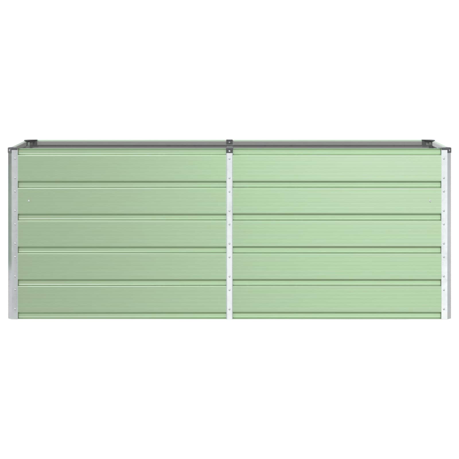vidaXL Planter Pastel Green 195 x 50 x 77 cm Galvanised Steel 4