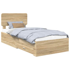 Bed Frame Drawer Engineered Wood Sonoma oak