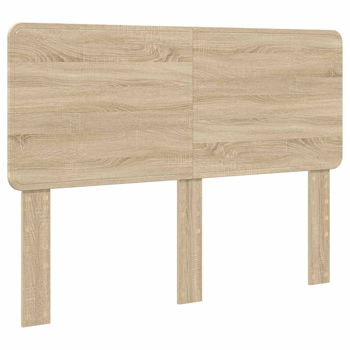Bed Frame 140 x 200 cm Solid Pine Wood Sonoma oak