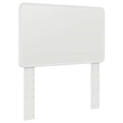 Bed Frame with Headboard 75 x 190 cm Solid Pine Wood White