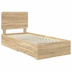 Bed Frame Drawer Engineered Wood Sonoma oak