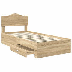 Bed Frame Drawer Engineered Wood Sonoma oak