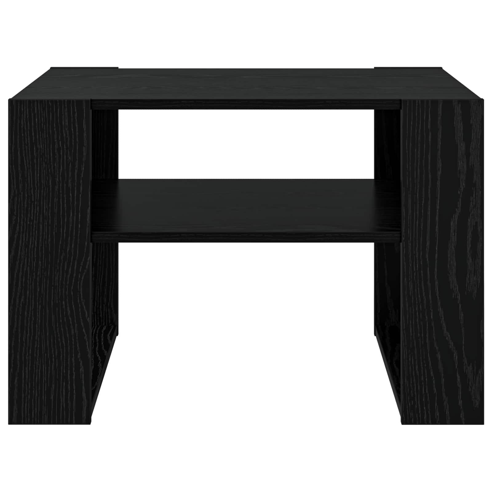 vidaXL Coffee Table Black Oak 66 x 53 x 45 cm Engineered Wood 5