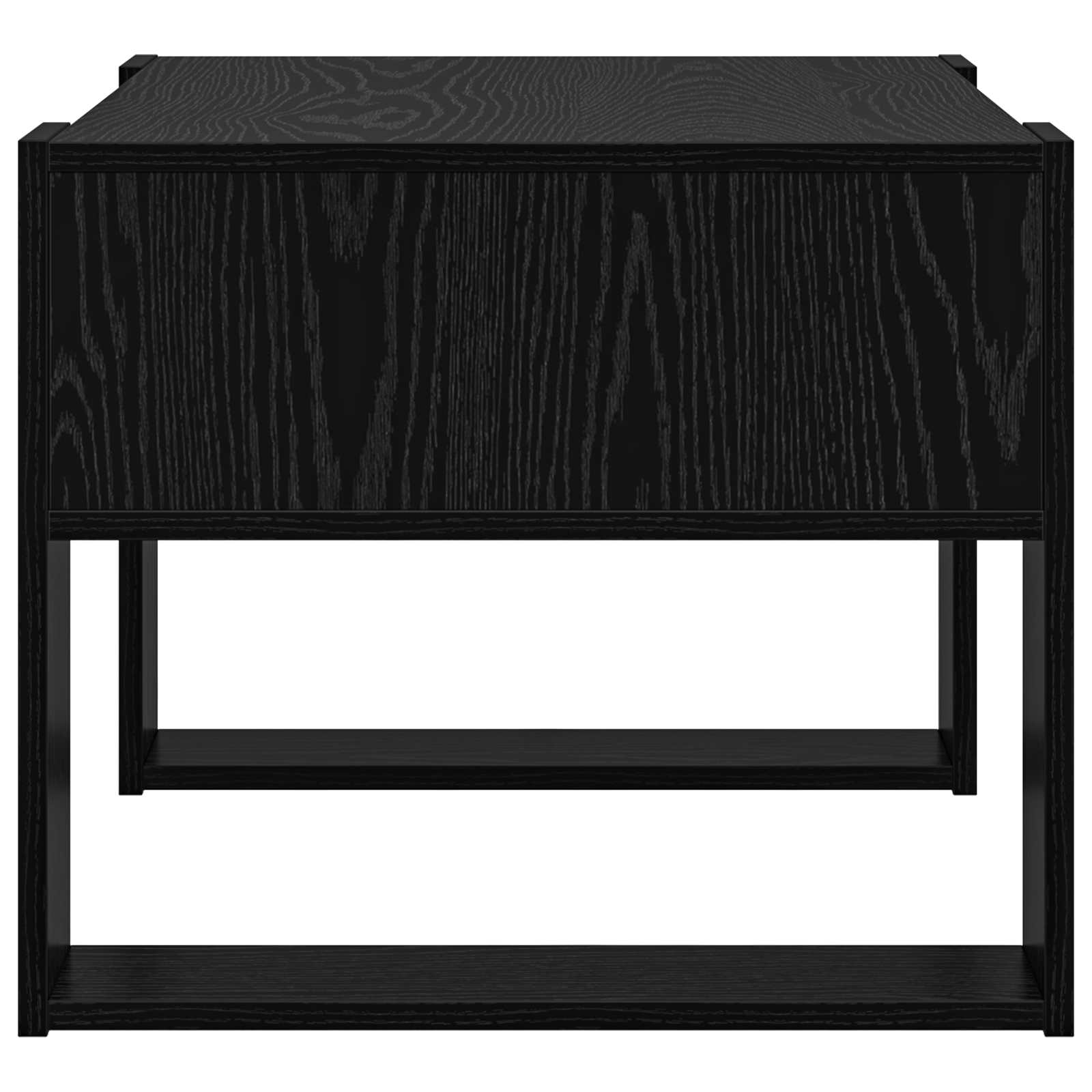 vidaXL Coffee Table Black Oak 66 x 53 x 45 cm Engineered Wood 6