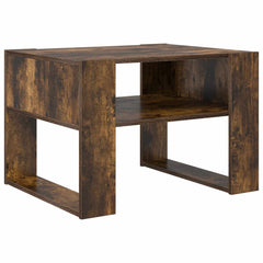vidaXL Coffee Table Smoked Oak 66 x 53 x 45 cm Engineered Wood 2