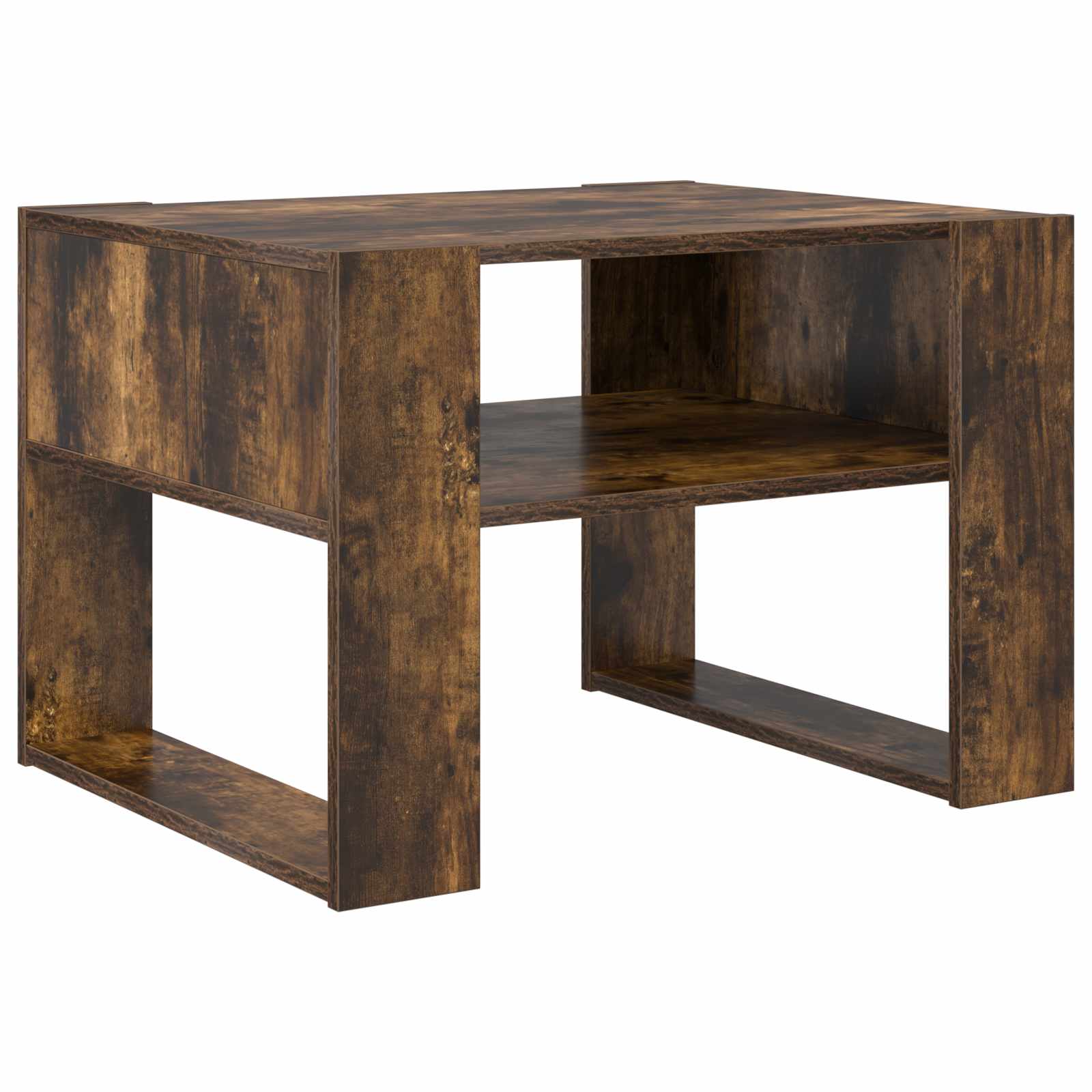 vidaXL Coffee Table Smoked Oak 66 x 53 x 45 cm Engineered Wood 2