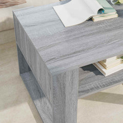 vidaXL Coffee Table Grey Sonoma 66 x 53 x 45 cm Engineered Wood 4