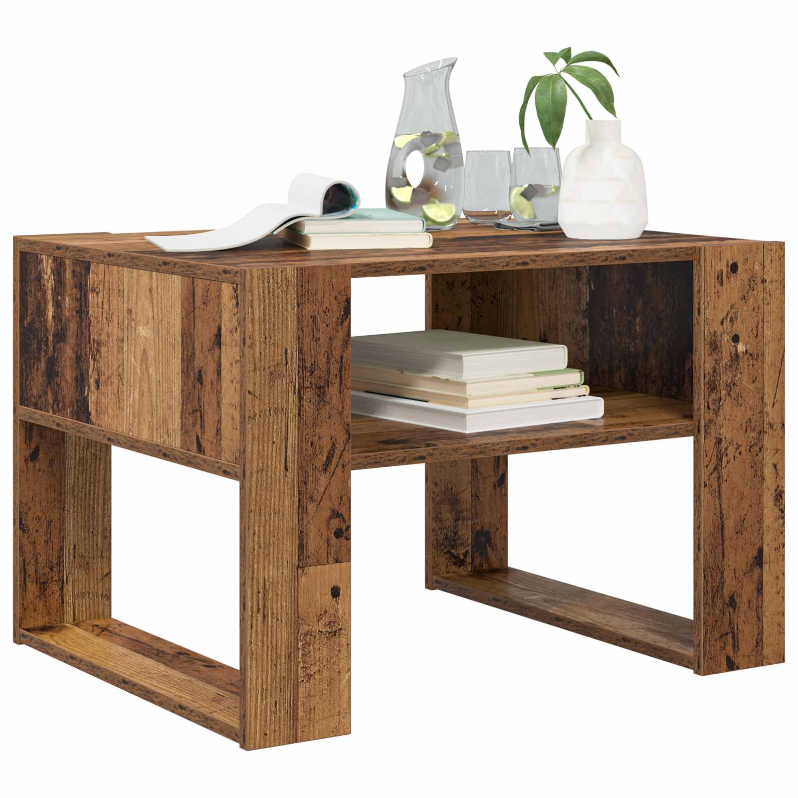 vidaXL Coffee Table Old Wood 66 x 53 x 45 cm Engineered Wood 3