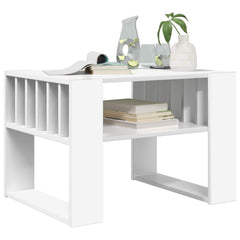 vidaXL Coffee Table White 66 x 49.5 x 45 cm Engineered Wood 3