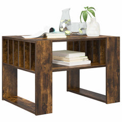vidaXL Coffee Table Smoked Oak 66 x 49.5 x 45 cm Engineered Wood 3