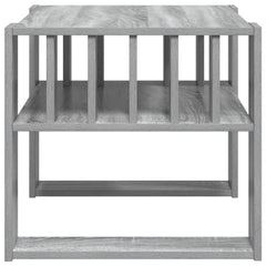 vidaXL Coffee Table Grey Sonoma 66 x 49.5 x 45 cm Engineered Wood 6
