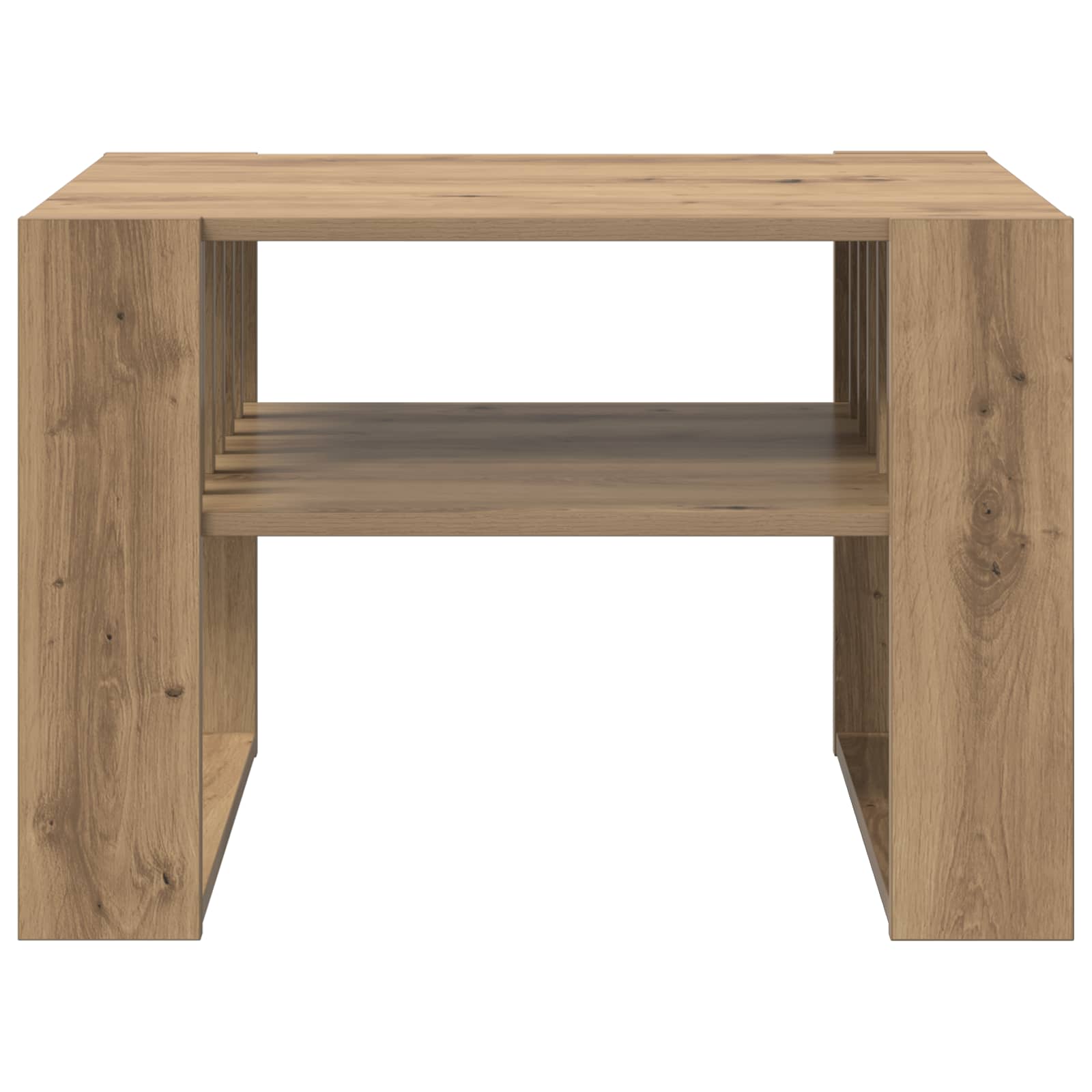 vidaXL Coffee Table Artisan Oak 66 x 49.5 x 45 cm Engineered Wood 5