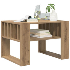 vidaXL Coffee Table Artisan Oak 66 x 49.5 x 45 cm Engineered Wood 3