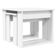 vidaXL Coffee Table Set 2 pcs White 50 x 52 x 42 cm Engineered Wood 5