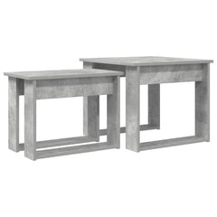 vidaXL Coffee Table Set 2 pcs Concrete Grey 50 x 52 x 42 cm 2