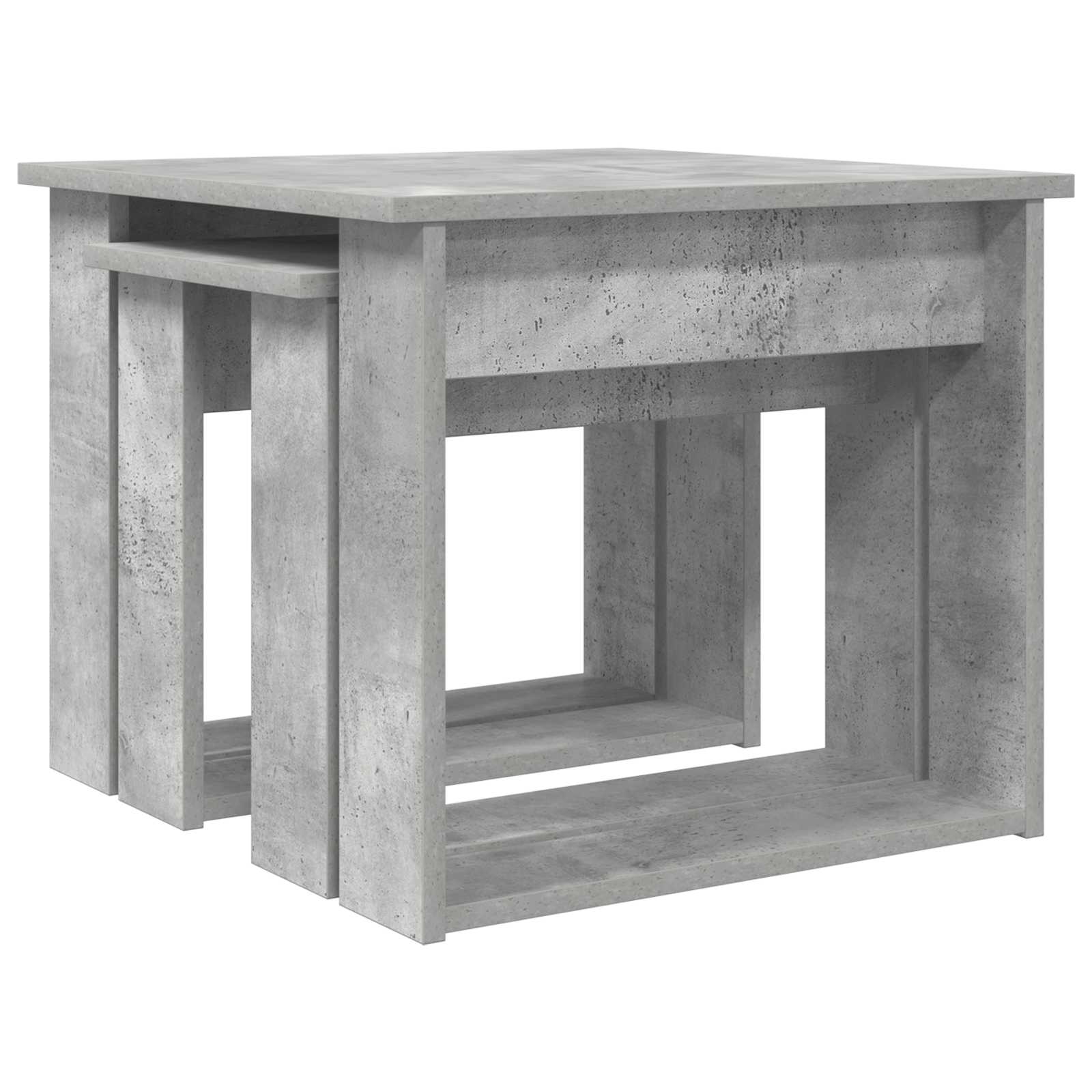 vidaXL Coffee Table Set 2 pcs Concrete Grey 50 x 52 x 42 cm 5