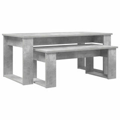 vidaXL Coffee Table Set 2 pcs Concrete Grey 100 x 50 x 42 cm 2
