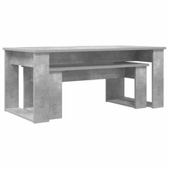 vidaXL Coffee Table Set 2 pcs Concrete Grey 100 x 50 x 42 cm 5