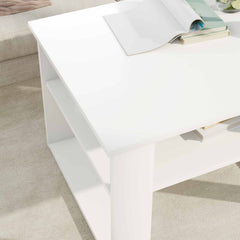 vidaXL Coffee Table White 64 x 54 x 44 cm Engineered Wood 4