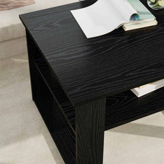 vidaXL Coffee Table Black Oak 64 x 54 x 44 cm Engineered Wood 4