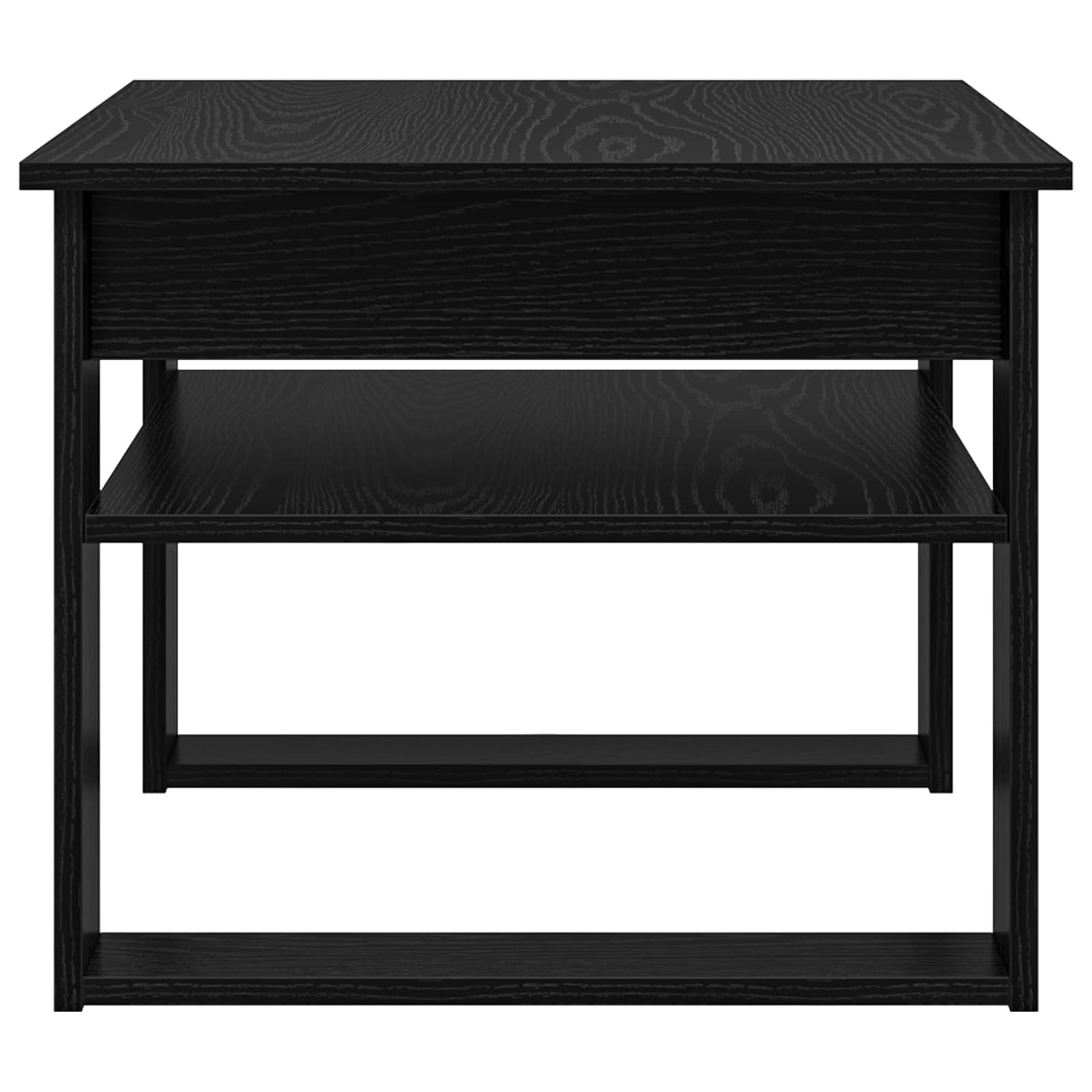 vidaXL Coffee Table Black Oak 64 x 54 x 44 cm Engineered Wood 6